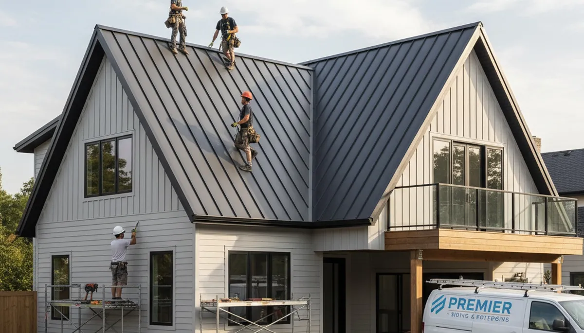 Metal roofing installation in Nashville, TN by Next Level Exteriors