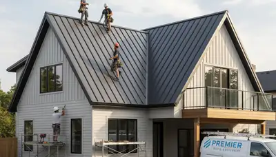 Metal roofing installation in Nashville, TN by Next Level Exteriors