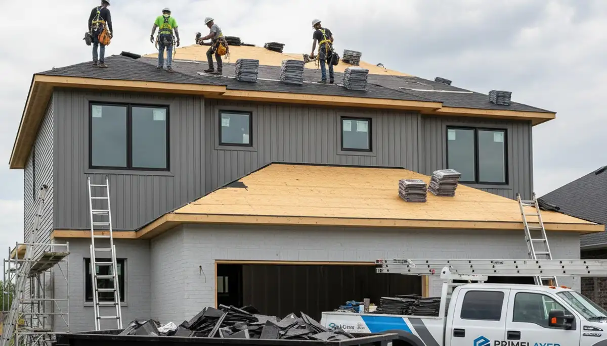 Roof replacement experts installing durable shingles in Nashville, TN homes