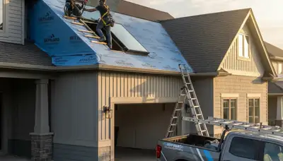 Professional skylight installation in Nashville, TN for a vinyl-siding home exterior