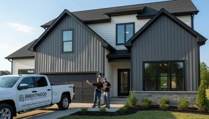 Professional vinyl siding installation on home exterior in Nashville, TN