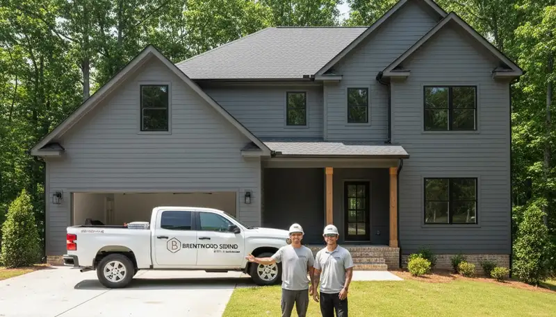 Professional vinyl siding installation on home exterior in Nashville, TN