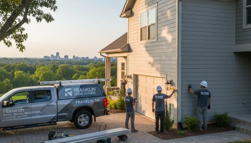 Professional vinyl siding installation on home exterior in Nashville, TN