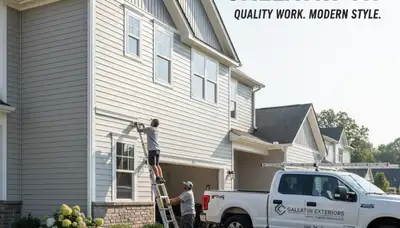 Professional vinyl siding installation on home exterior in Nashville, TN