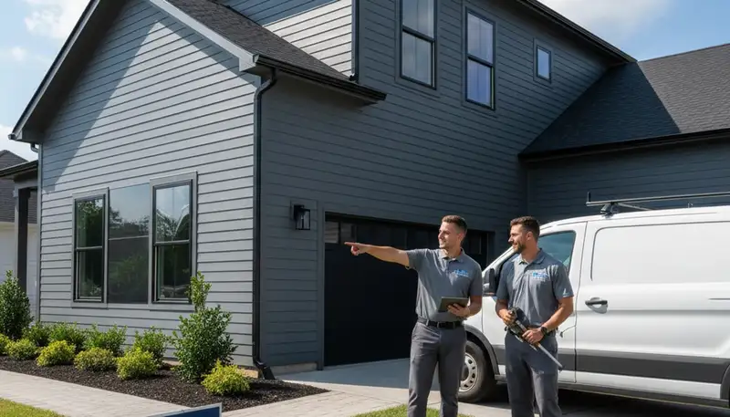 Professional vinyl siding installation on home exterior in Nashville, TN