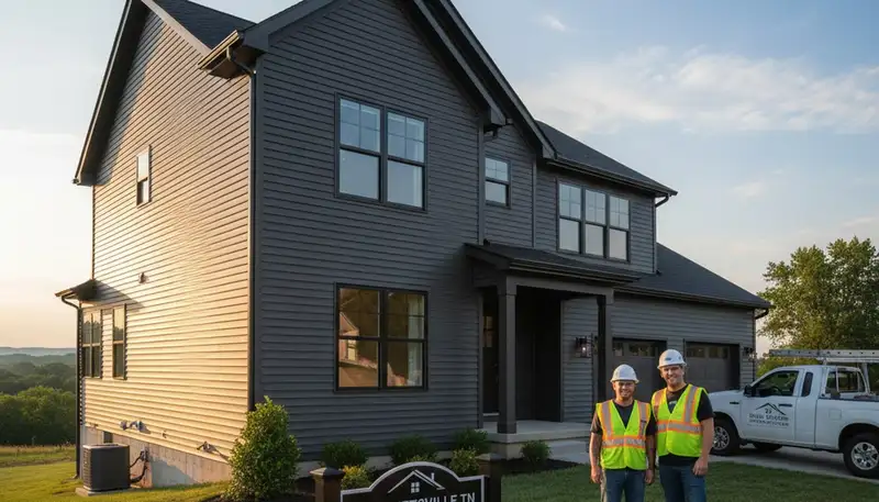 Professional vinyl siding installation on home exterior in Nashville, TN