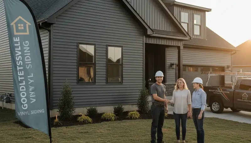 Professional vinyl siding installation on home exterior in Nashville, TN