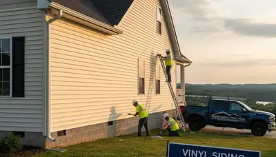 Vinyl siding installation by Nashville, TN contractor for durable home exterior protection