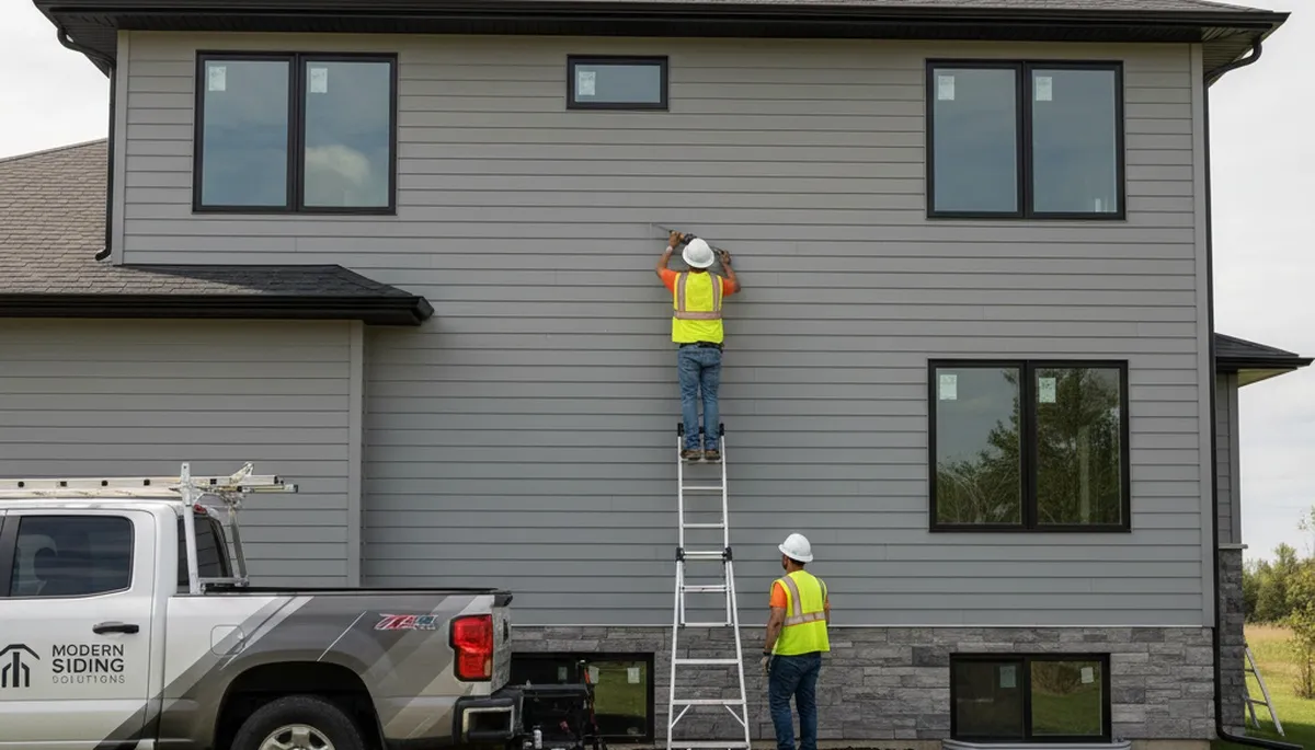 Professional vinyl siding installation on home exterior in Nashville, TN