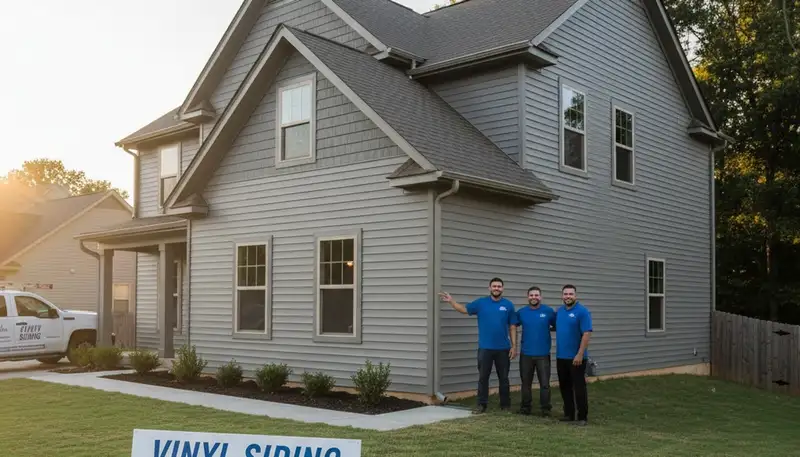 Professional vinyl siding installation on home exterior in Nashville, TN