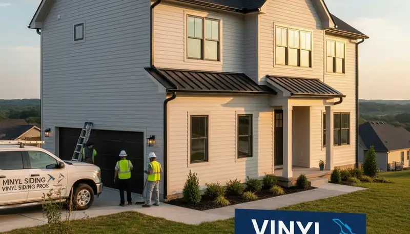 Professional vinyl siding installation on home exterior in Nashville, TN