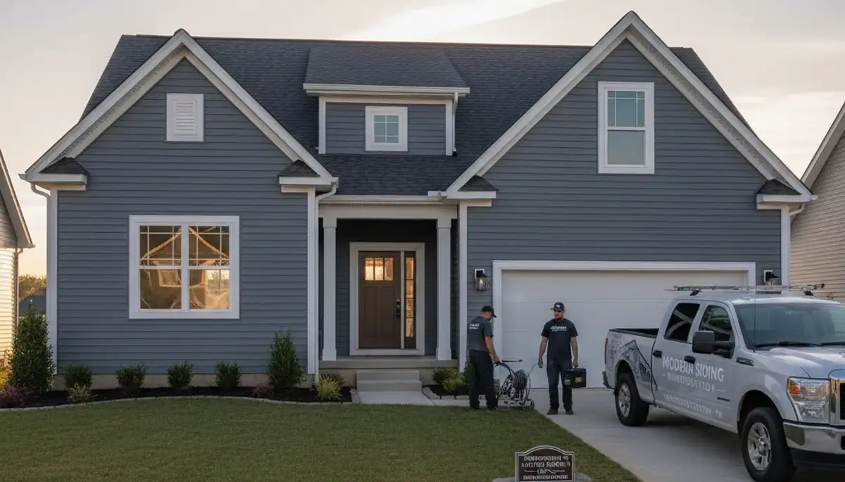 Professional vinyl siding installation on home exterior in Nashville, TN