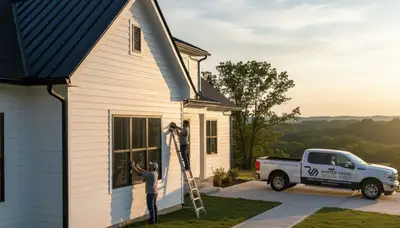 Professional vinyl siding installation on home exterior in Nashville, TN